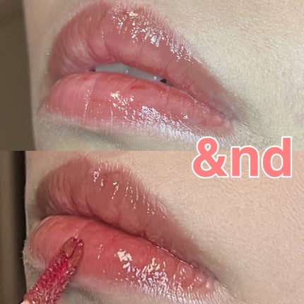 アンドバイロムアンド グラッシーボムティント/&nd by rom&nd/リップティントを使ったクチコミ(5枚目)