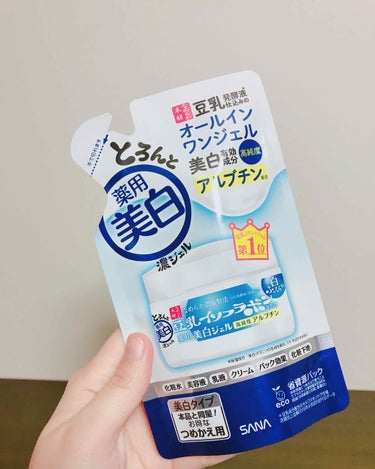 なめらか本舗 とろんと濃ジェル 薬用美白のクチコミ「グレートだぜ...常盤薬品工業！

◇なめらか本舗 とろんと濃ジェル 薬用美白(詰替用)
◇常.....」（2枚目）