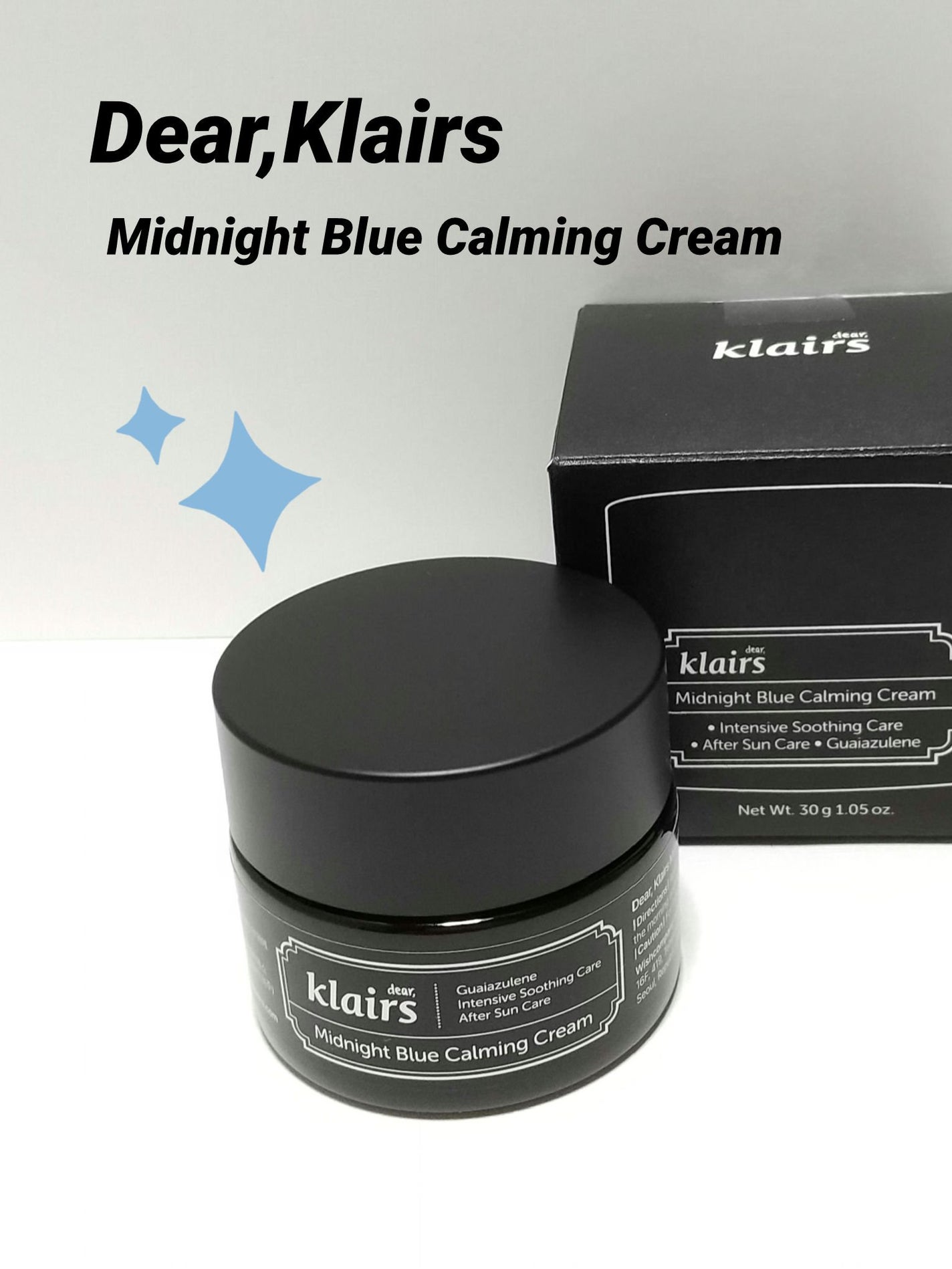 ミッドナイトブルーカーミングクリーム/Klairs/フェイスクリームを使ったクチコミ(1枚目)