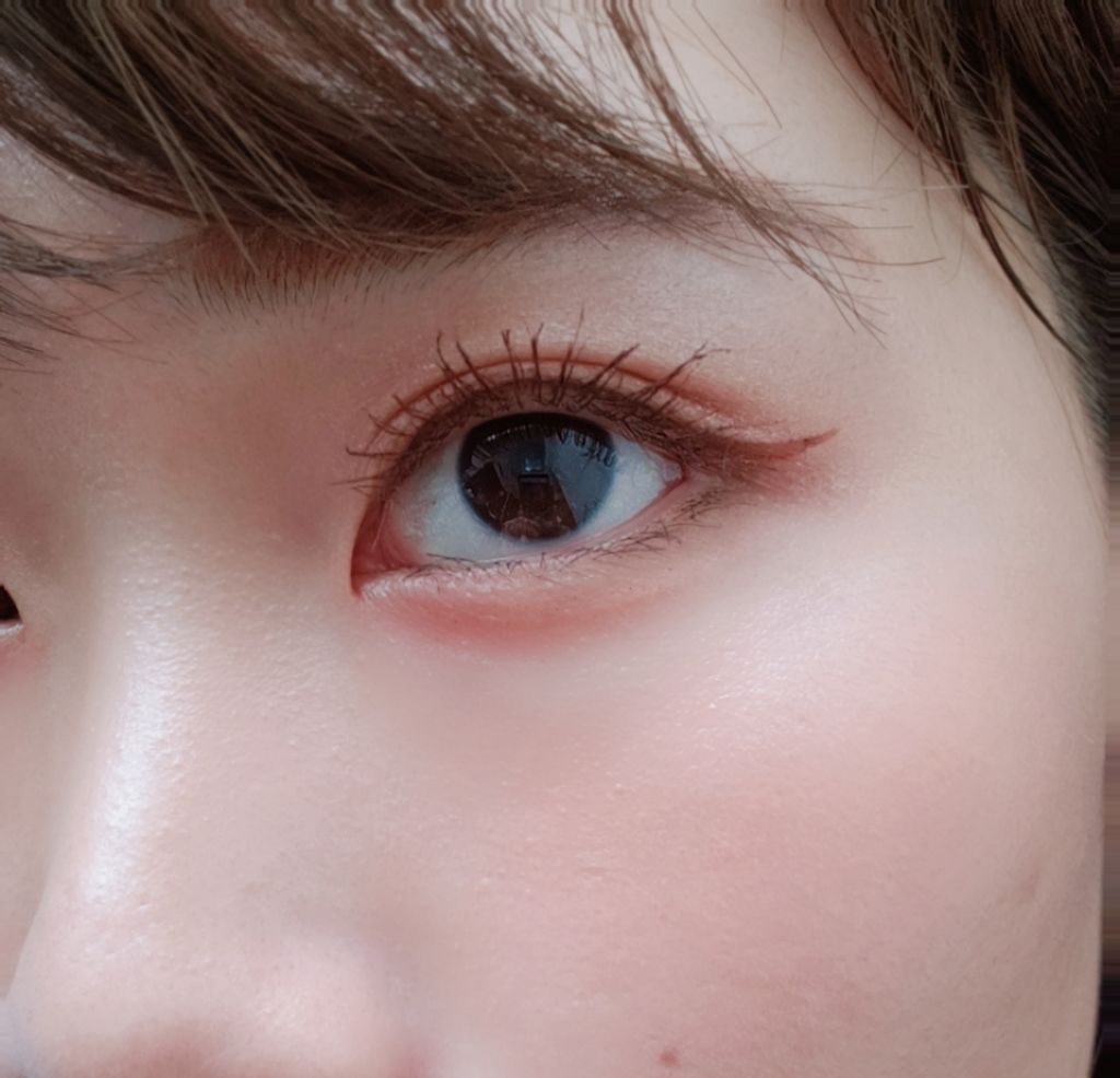 ブラウンアイライナー細芯/CEZANNE/リキッドアイライナーを使ったクチコミ（2枚目）