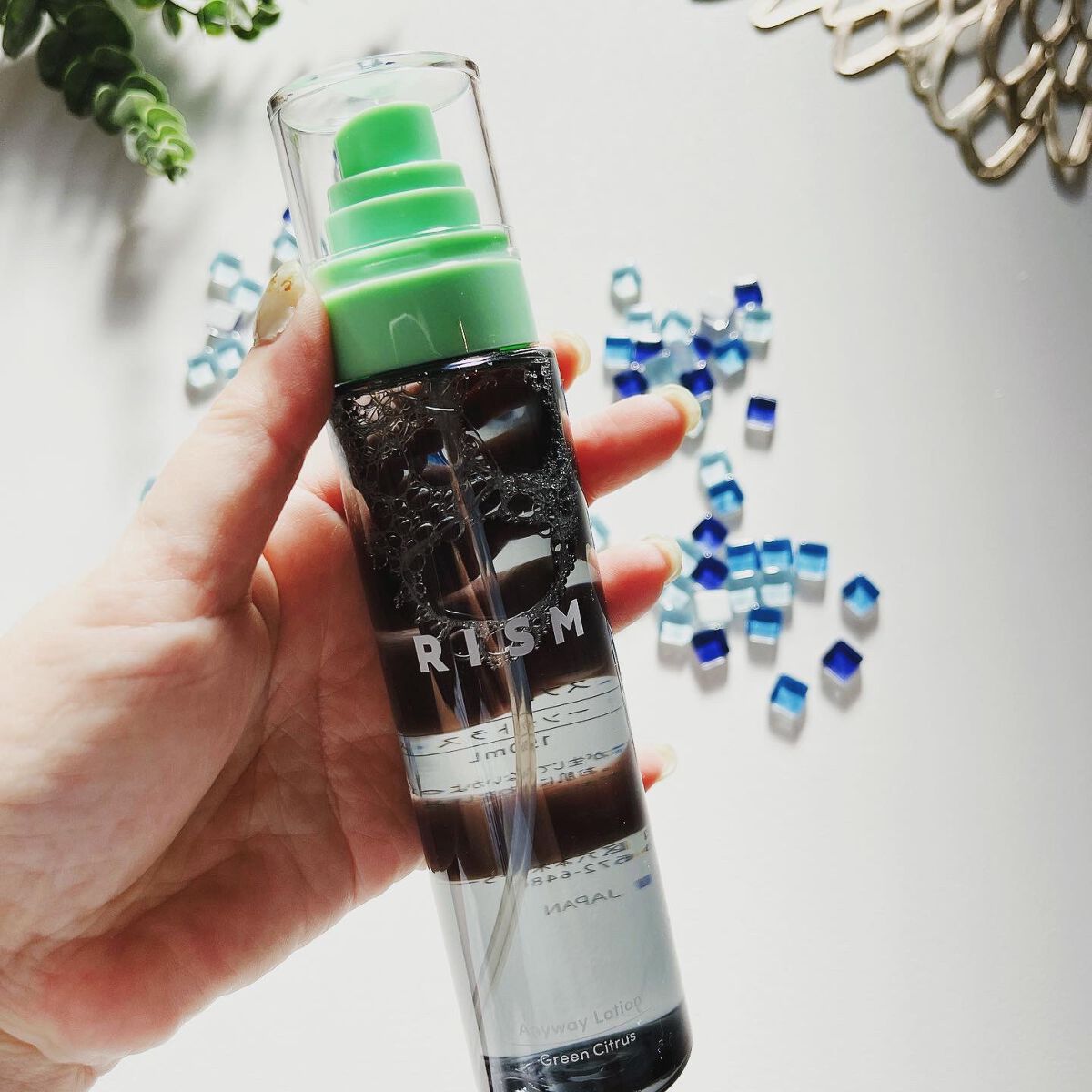 エニウェイ ローション グリーンシトラスの香り/RISM/ミスト状化粧水を使ったクチコミ（3枚目）