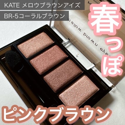 ケイト メロウブラウンアイズ/KATE/アイシャドウパレットを使ったクチコミ(1枚目)