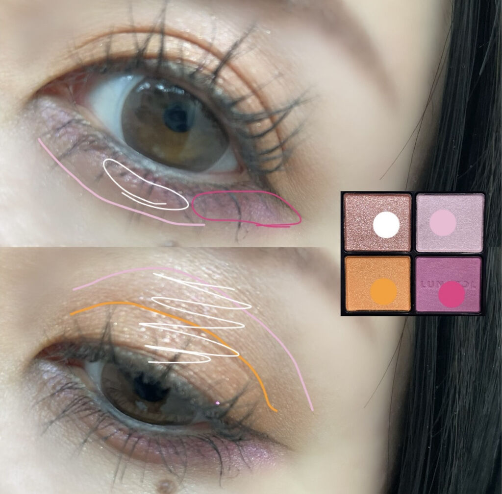 アイカラーレーション/LUNASOL/アイシャドウパレットを使ったクチコミ（3枚目）