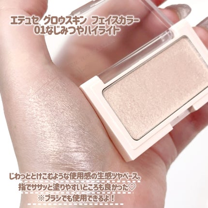 エテュセ グロウスキン フェイスカラー 01 <ハイライター>/ettusais/パウダーハイライトを使ったクチコミ(4枚目)