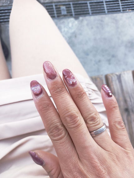 ジェルネイル(ライト対応)/セリア/ジェルネイルを使ったクチコミ(5枚目)