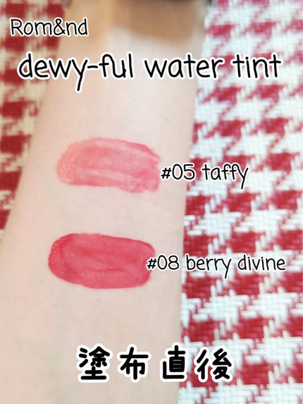 デュイフルウォーターティント/rom&nd/リップティントを使ったクチコミ(2枚目)