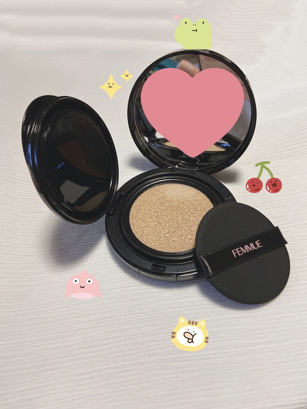 エバーグロウクッション SPF23 PA++/FEMMUE/クッションファンデーションを使ったクチコミ（2枚目）