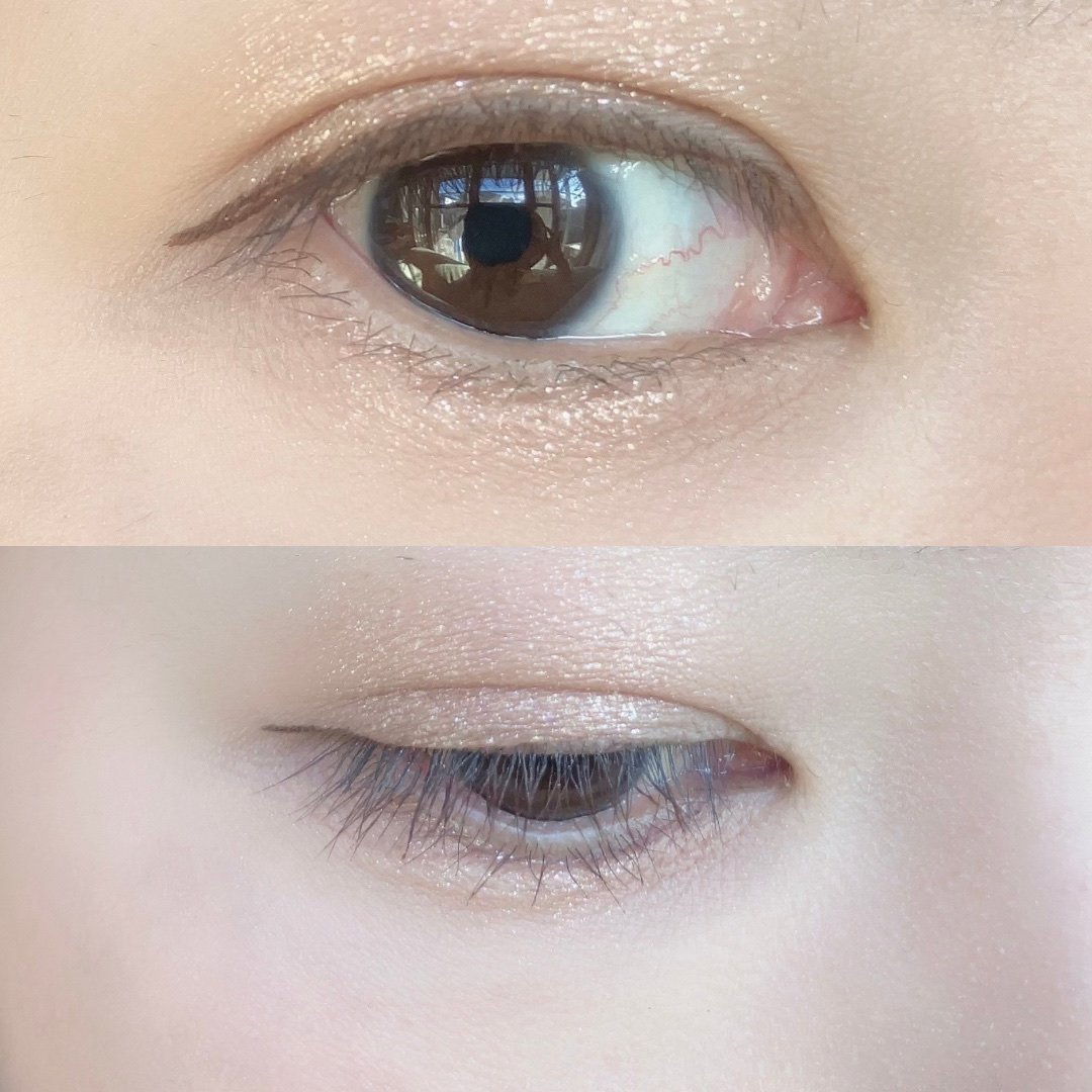 リキッドアイライナー ex BR ダークブラウン/パラドゥ/リキッドアイライナーを使ったクチコミ（3枚目）