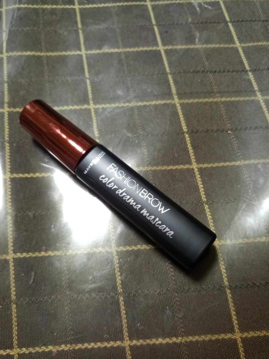 ファッションブロウ カラードラマ マスカラ バーガンディ/MAYBELLINE NEW YORK/眉マスカラを使ったクチコミ（1枚目）