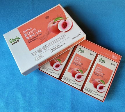 GoodBASE 紅参・ピーチスティック/正官庄/美容ドリンクを使ったクチコミ(1枚目)