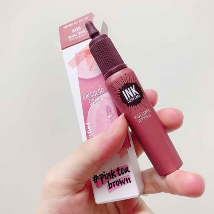 ピンク モーメント インク カラー カラ 09 PINK TEA BROWN/PERIPERA/マスカラを使ったクチコミ(3枚目)