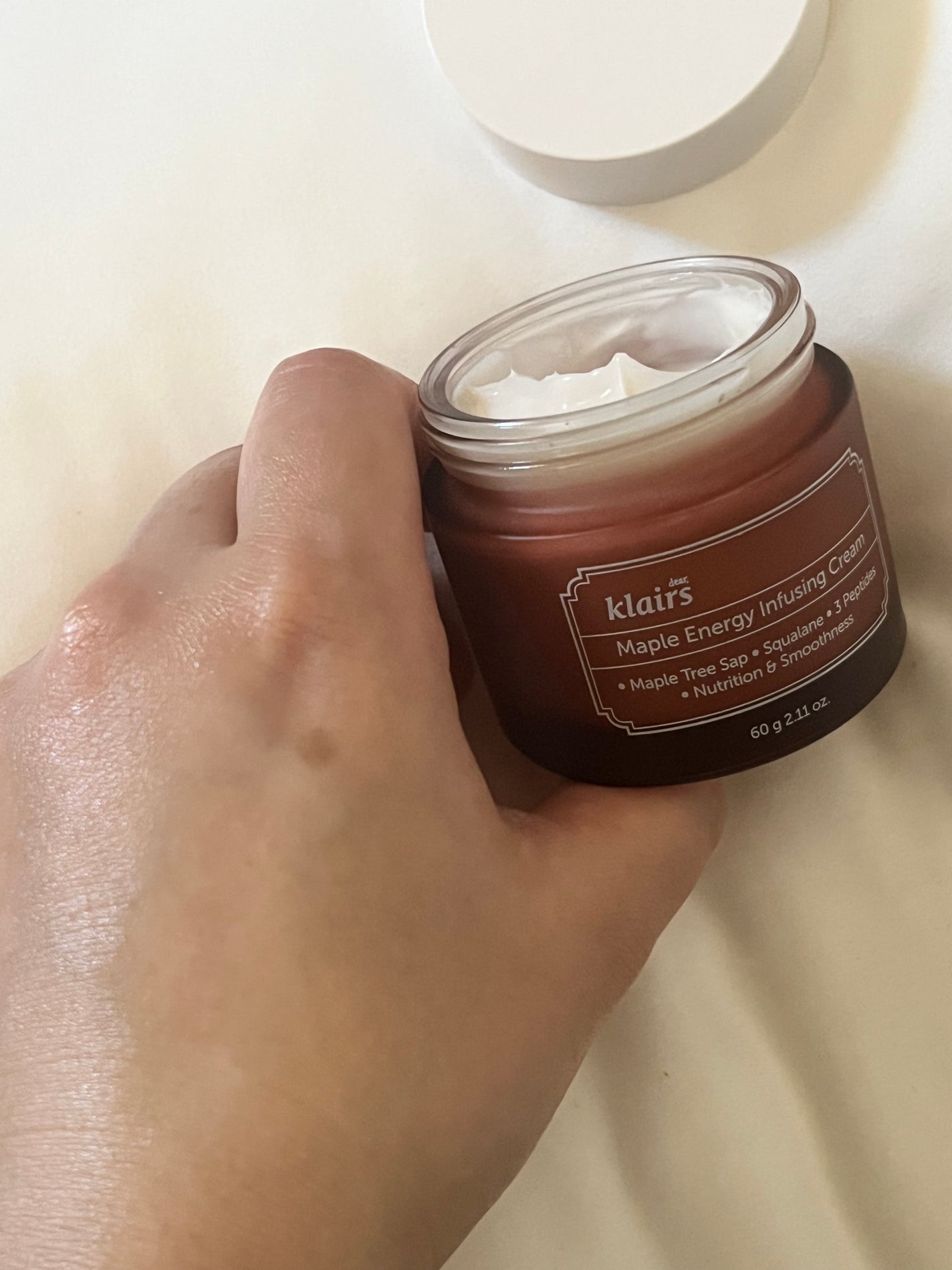 メープルエナジーインフュージングクリーム/Klairs/フェイスクリームを使ったクチコミ(3枚目)