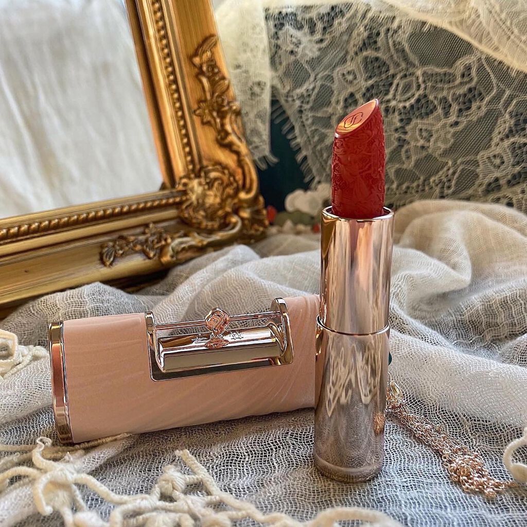 百花同心錠 彫刻リップ/花西子/口紅を使ったクチコミ（2枚目）