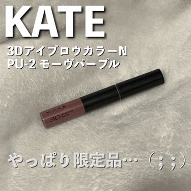 3DアイブロウカラーN PU-2 モーヴパープル/KATE/眉マスカラを使ったクチコミ（1枚目）