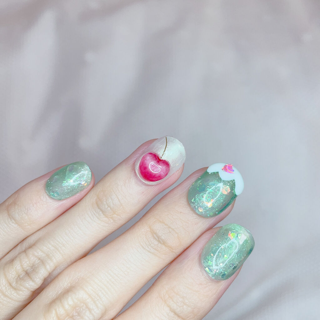 ネイルレシピカラージェル/NailRecipe(ネイルレシピ)/ジェルネイルを使ったクチコミ（3枚目）