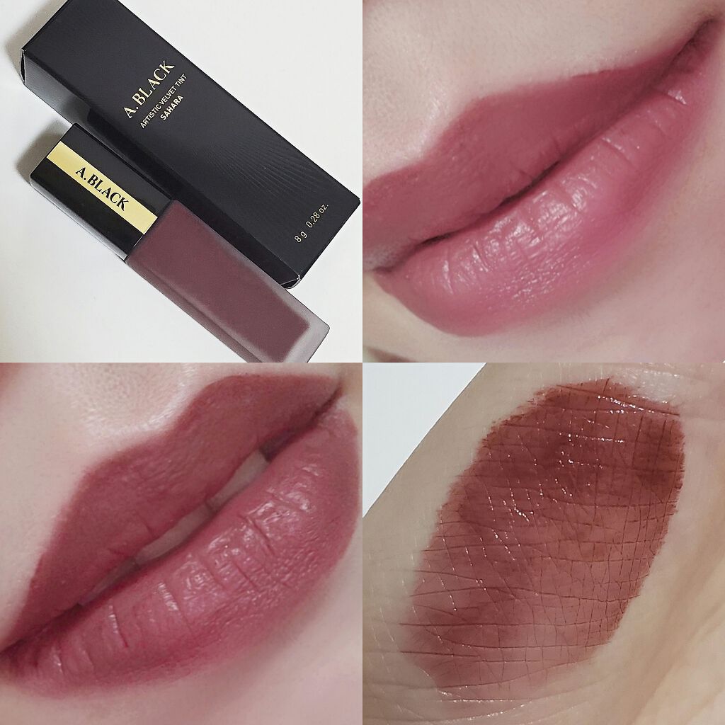 アーティスティックベルベットティント/A.BLACK/リップティントを使ったクチコミ(1枚目)