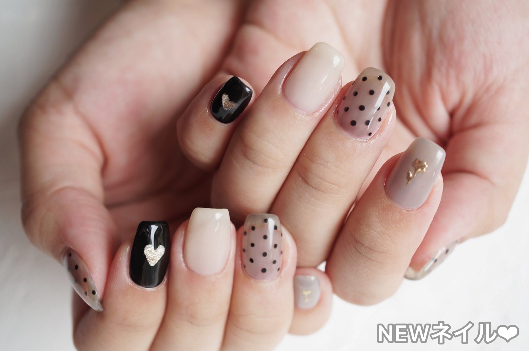 #ネイル,#ジェルネイル,#シースルーネイル,#ガーリーネイル,#自爪ネイルのネイルデザイン