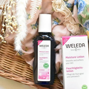 WELEDA ワイルドローズ モイスチャーローションのクチコミ「ヴェレダ
ワイルドローズ  モイスチャーローション

潤いバランスを崩しやすくゆらぎがちな肌を.....」（1枚目）