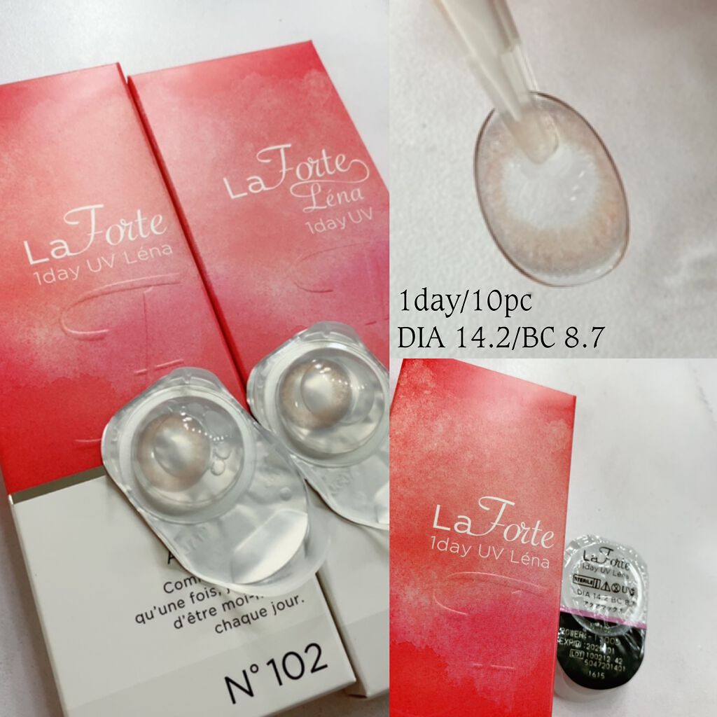 LaFORTE Lena 1day UV No.102 ミスティローズ/LaFORTE/ワンデー（１DAY）カラコンを使ったクチコミ（3枚目）