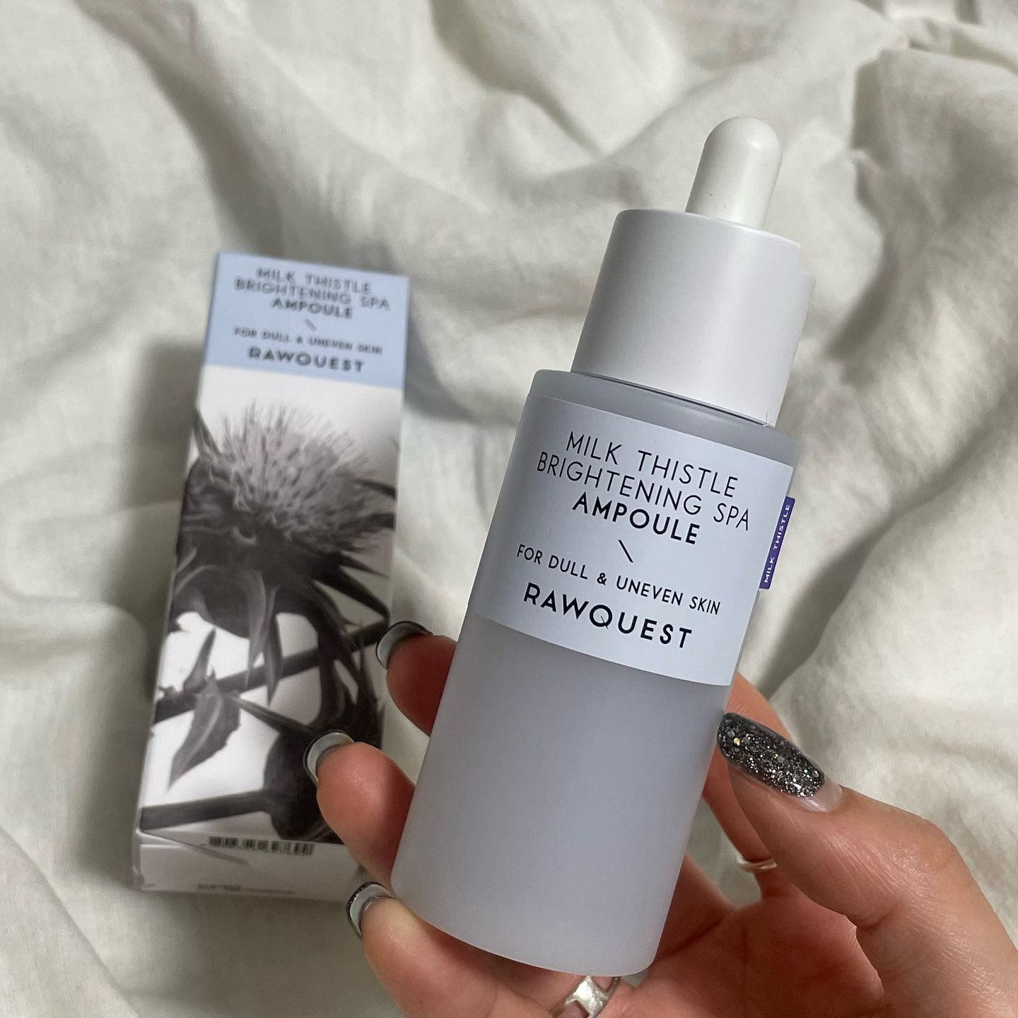 ミルクシスルブライトニングスパ アンプル/RAWQUEST/美容液を使ったクチコミ（2枚目）