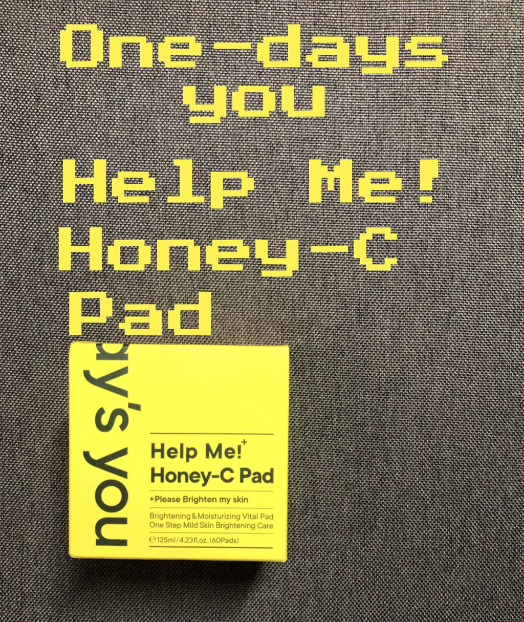 ヘルプミー! ハニーCパッド/One-day's you/トナーパッドを使ったクチコミ（1枚目）
