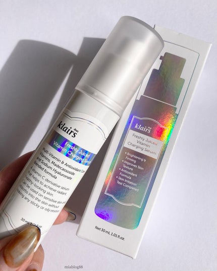 フレッシュリージュースドビタミンチャージングセラム(30ml)/Klairs/美容液を使ったクチコミ(2枚目)