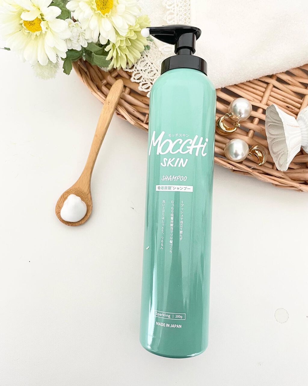 吸着スパークリングシャンプー /MoccHi SKIN/市販シャンプーを使ったクチコミ（2枚目）
