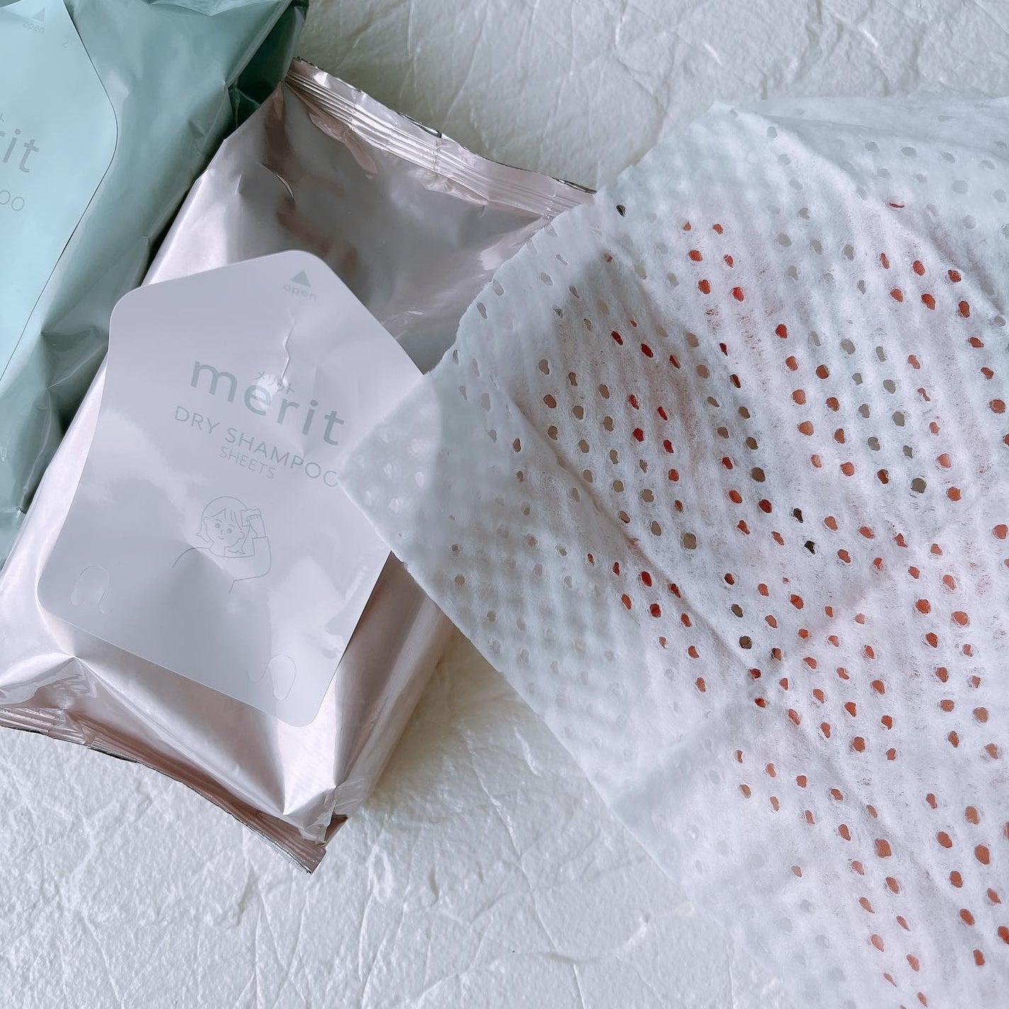 メリット ドライシャンプーシート すっきり爽快タイプ/メリット/ドライシャンプーを使ったクチコミ(3枚目)