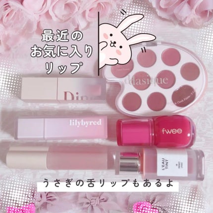 ムードペインティングリップアンドチークパレット 04ローズカラーリング/dasique/マルチパレットを使ったクチコミ(1枚目)