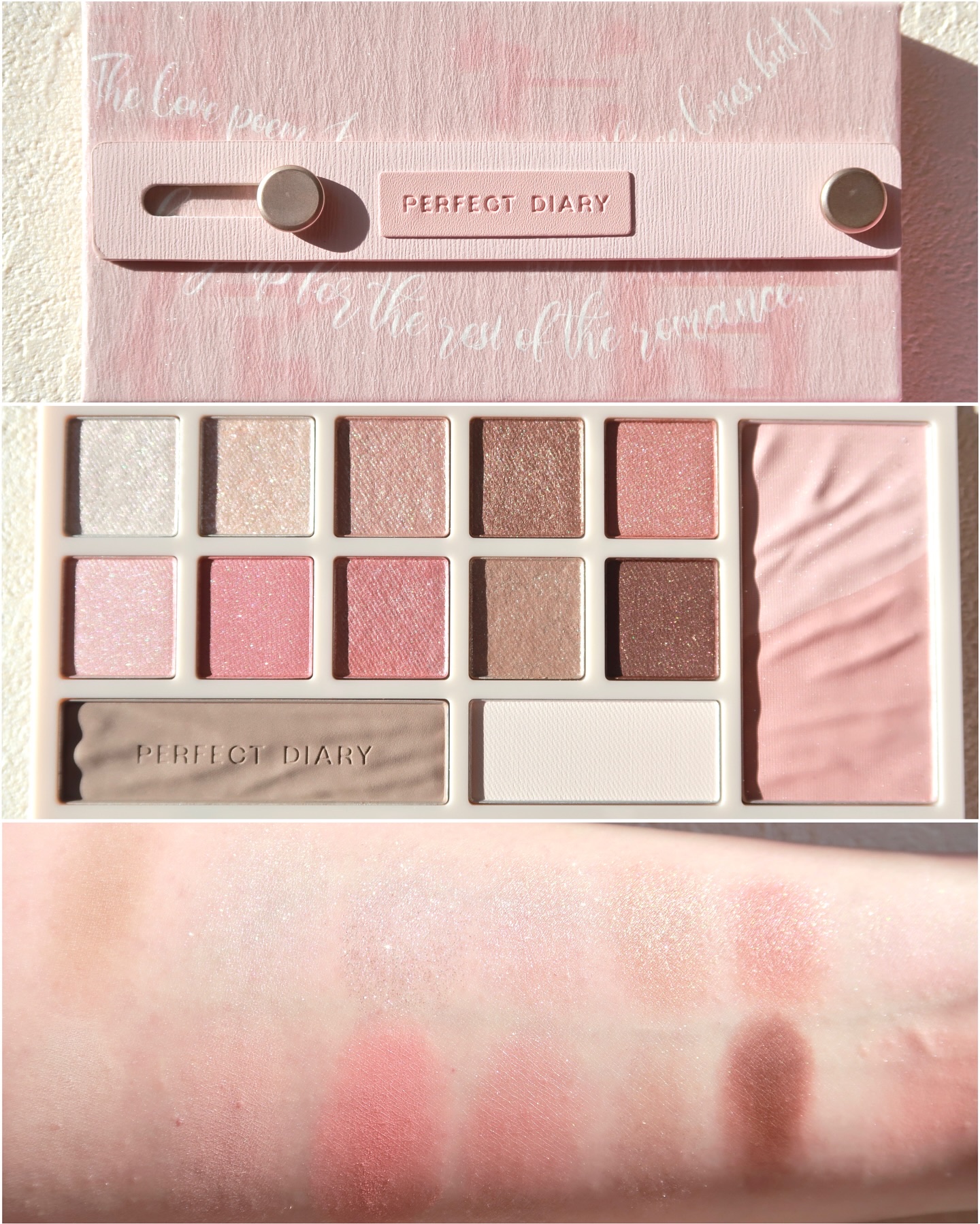 デザイナーアイズ＆チークパレット/PERFECT DIARY/アイシャドウを使ったクチコミ（2枚目）