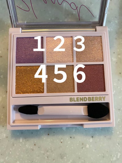 オーラクリエイション/BLEND BERRY/アイシャドウパレットを使ったクチコミ(3枚目)