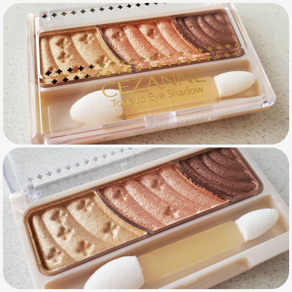 トーンアップアイシャドウ/CEZANNE/アイシャドウパレットを使ったクチコミ（1枚目）