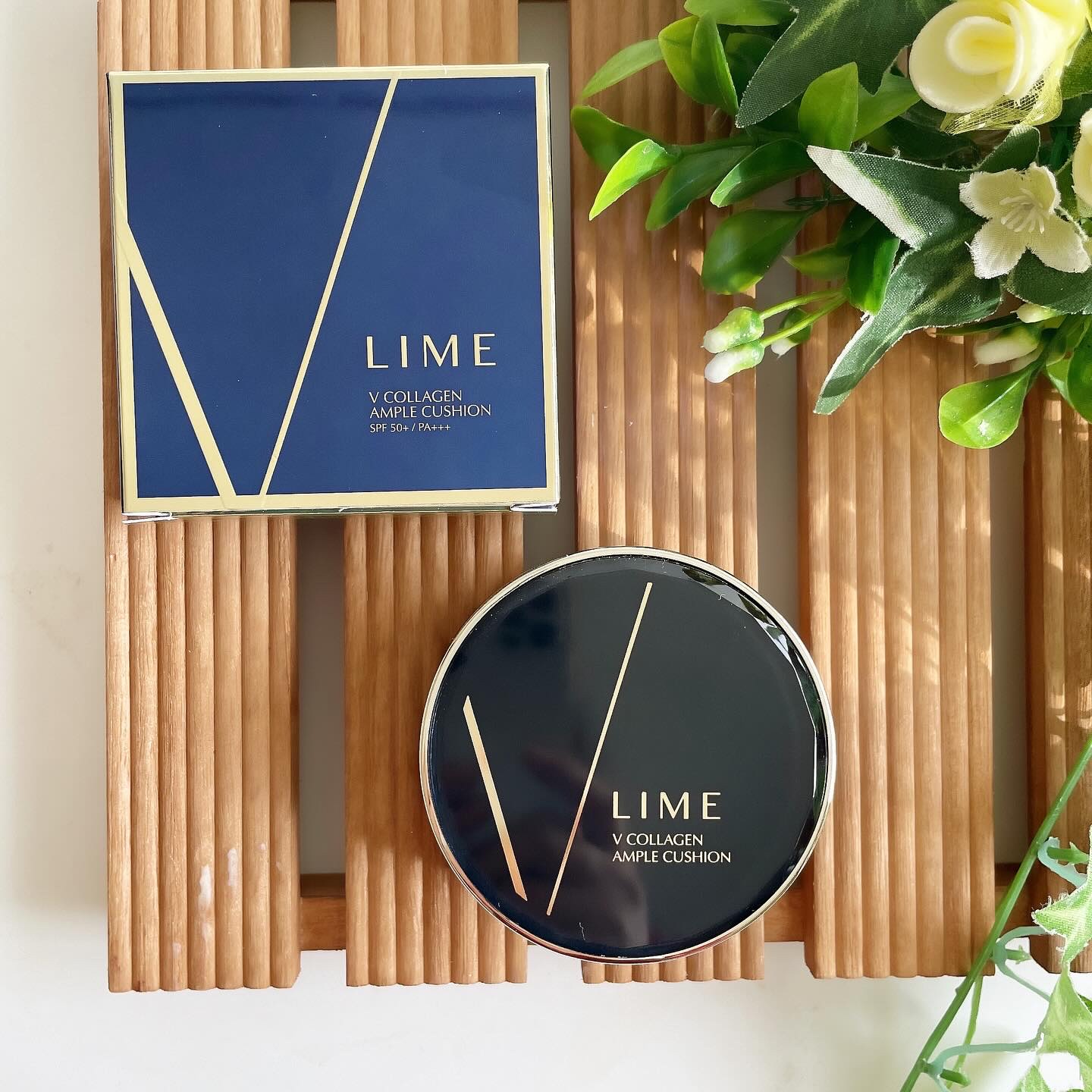 V コラーゲン アンプル クッション ＃10 Rose Beige/LIME/クッションファンデーションを使ったクチコミ（1枚目）