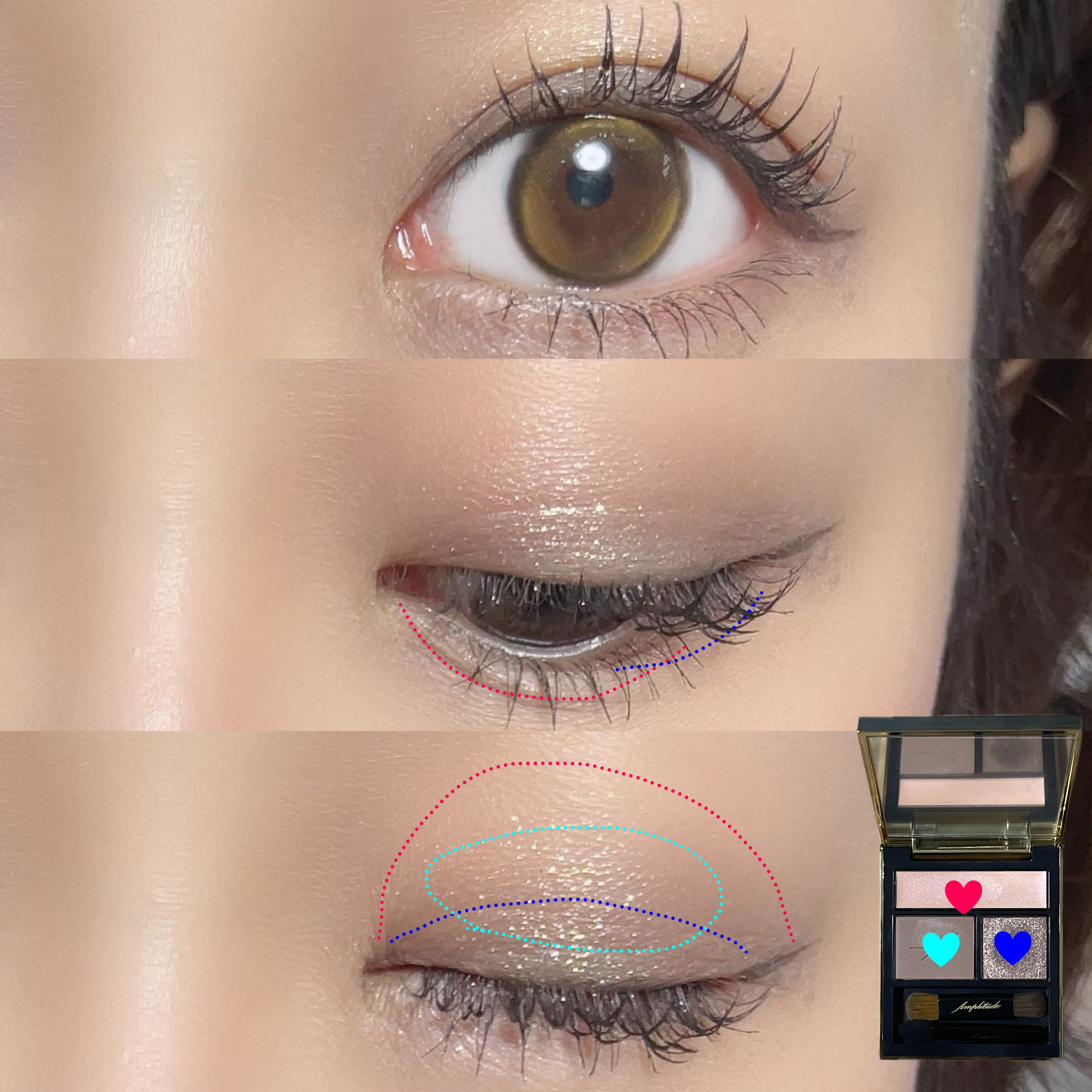 コンスピキュアス アイズ/Amplitude/アイシャドウパレットを使ったクチコミ（2枚目）