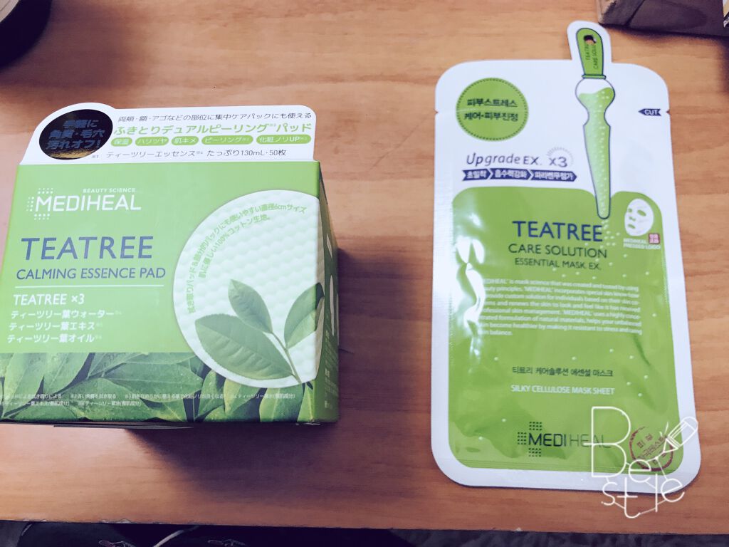 ティーツリーカーミングエッセンスパッド/MEDIHEAL/トナーパッドを使ったクチコミ（1枚目）
