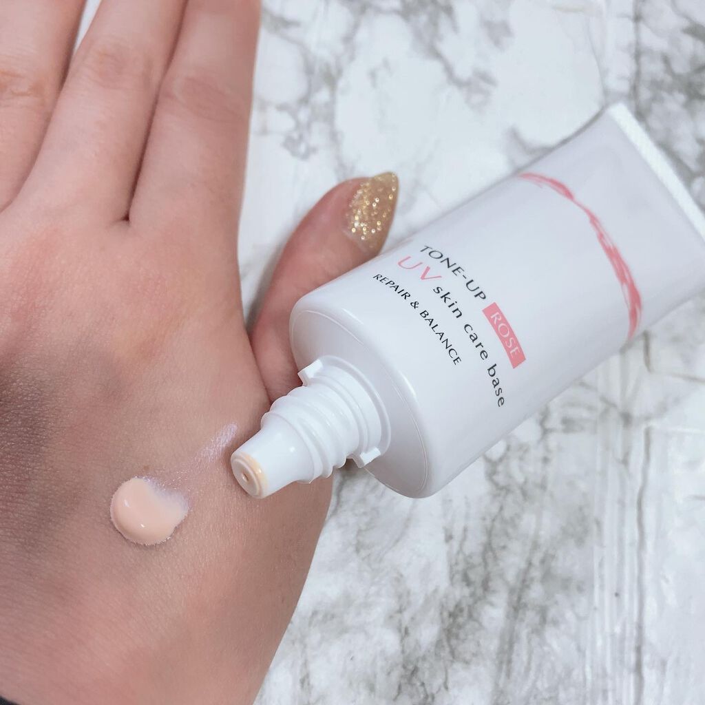 リペア&バランス スキンケアUVベース<トーンアップローズ>/Repair&Balance/日焼け止めクリームを使ったクチコミ(3枚目)