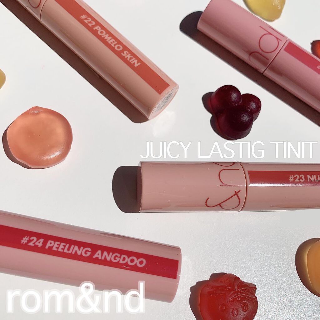 ジューシーラスティングティント/rom&nd/リップティントを使ったクチコミ（1枚目）