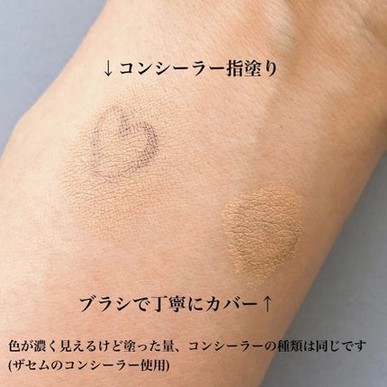 ダブルエンドコンシーラーブラシ/ロージーローザ/メイクブラシを使ったクチコミ(3枚目)