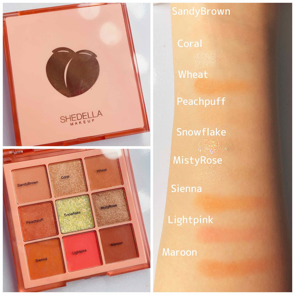 诗蒂娅九色眼影盘 (9 Colors Eye Shadow Palette)/SHEDELLA/アイシャドウパレットを使ったクチコミ(2枚目)