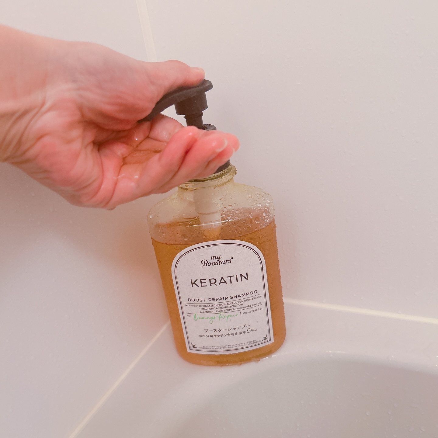 ケラチン ブースター シャンプー/トリートメント [ダメージリペア] シトラスサボンの香り/マイブースターズ/市販シャンプーを使ったクチコミ（2枚目）