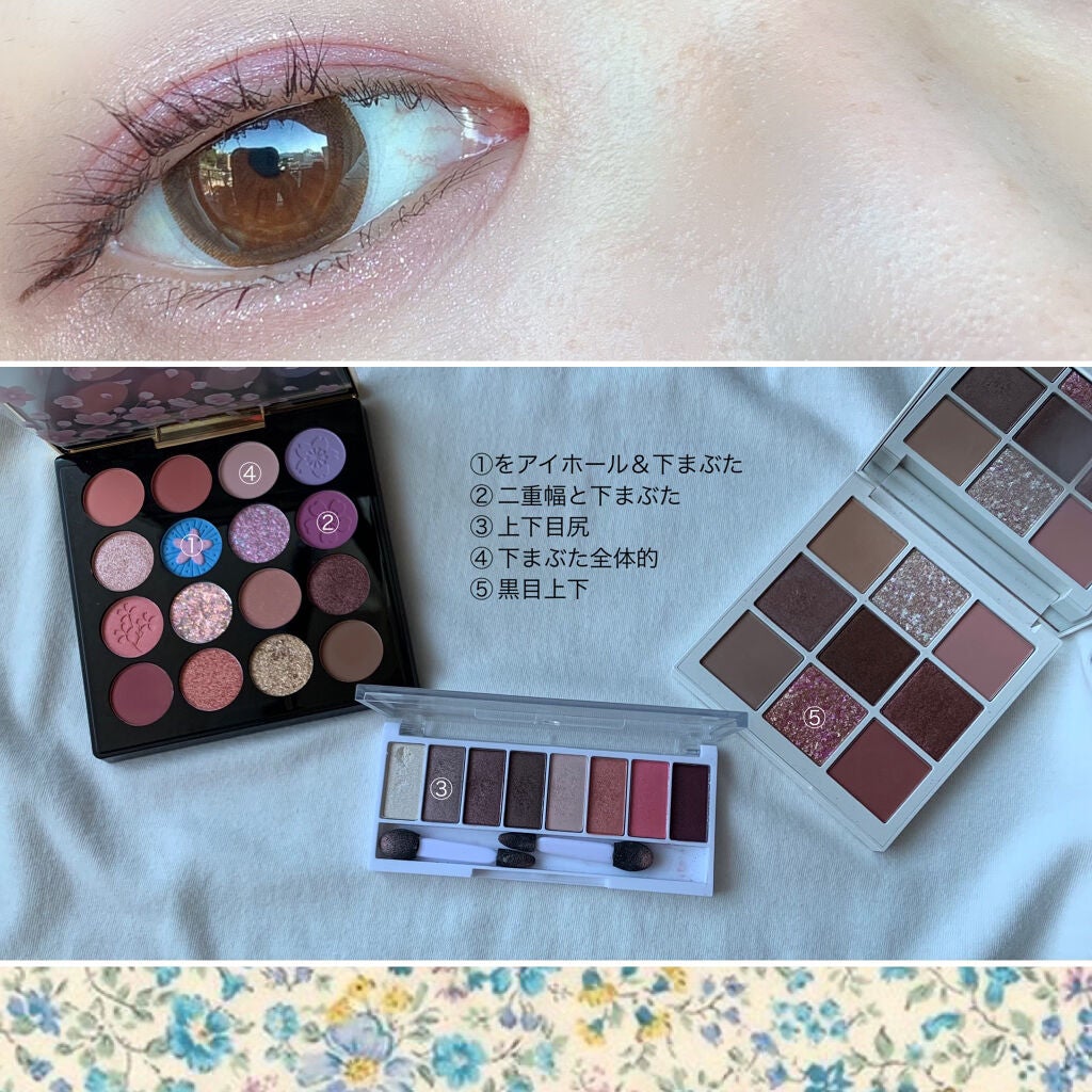 スイーツコレクション/マリブビューティー/アイシャドウパレットを使ったクチコミ(2枚目)