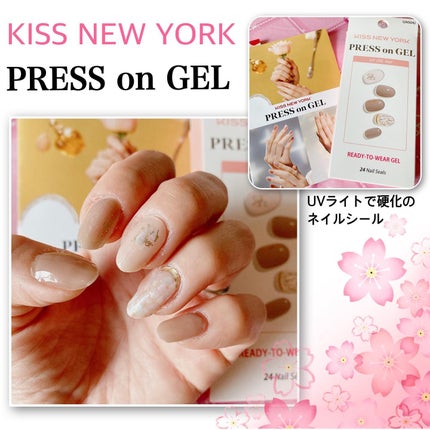 プレスオンジェル/KISS NEW YORK/ネイルシールを使ったクチコミ(1枚目)