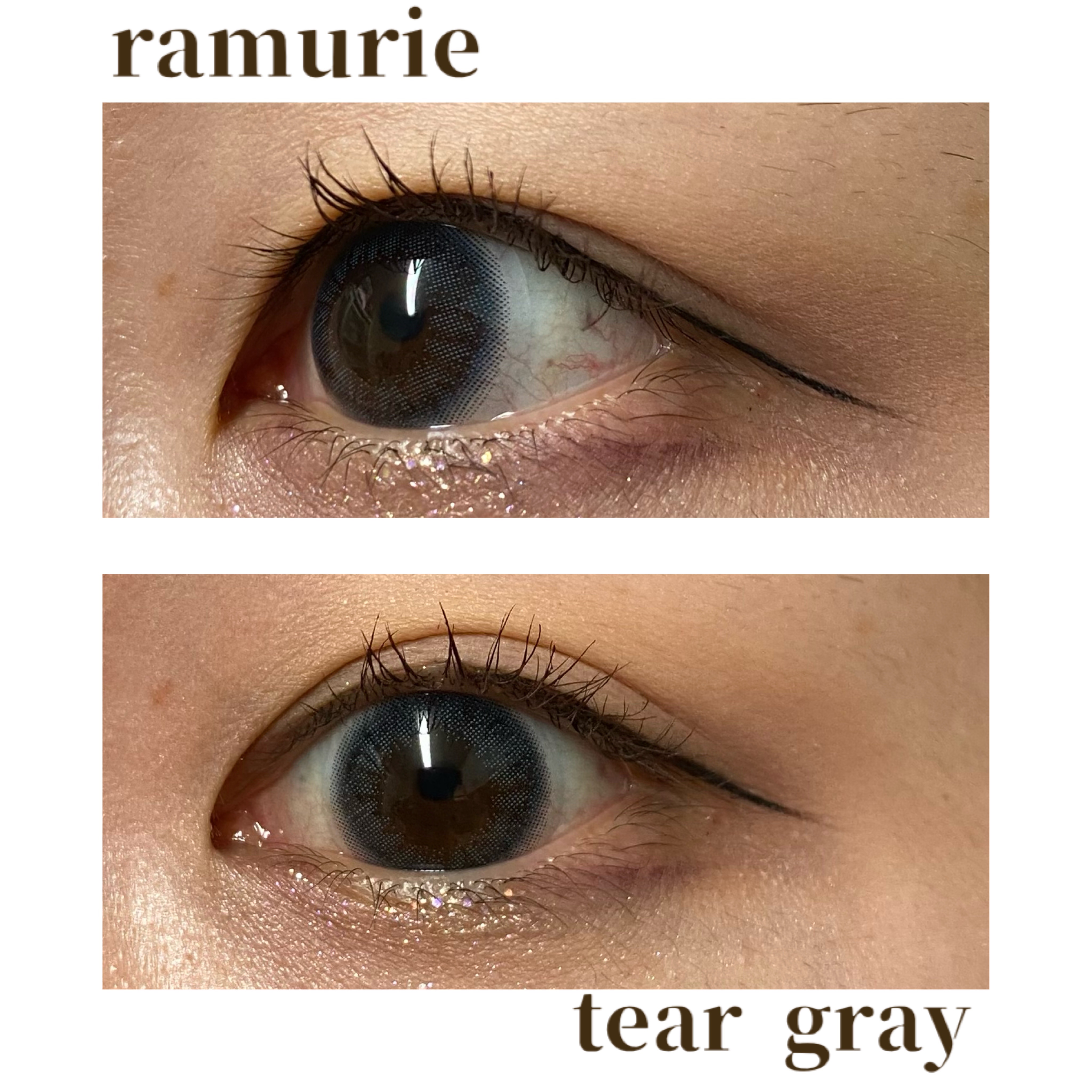 ramurie ラムリエ ティアーグレー/ramurie/ワンデー（１DAY）カラコンを使ったクチコミ（3枚目）