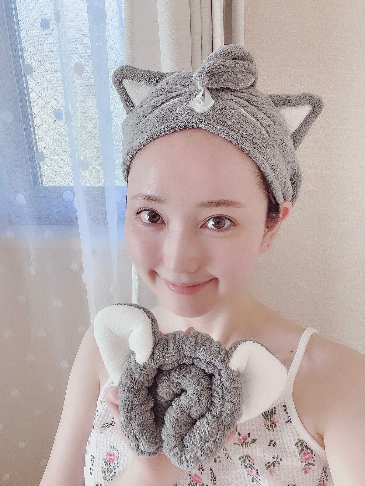 ネコミミ速乾ヘアタオル/sugar.C beauty/ヘアケアグッズを使ったクチコミ(1枚目)