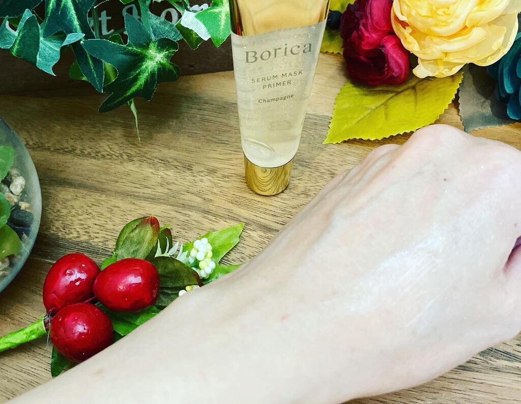 美容液マスクプライマー(シャンパン)/Borica/化粧下地を使ったクチコミ（3枚目）