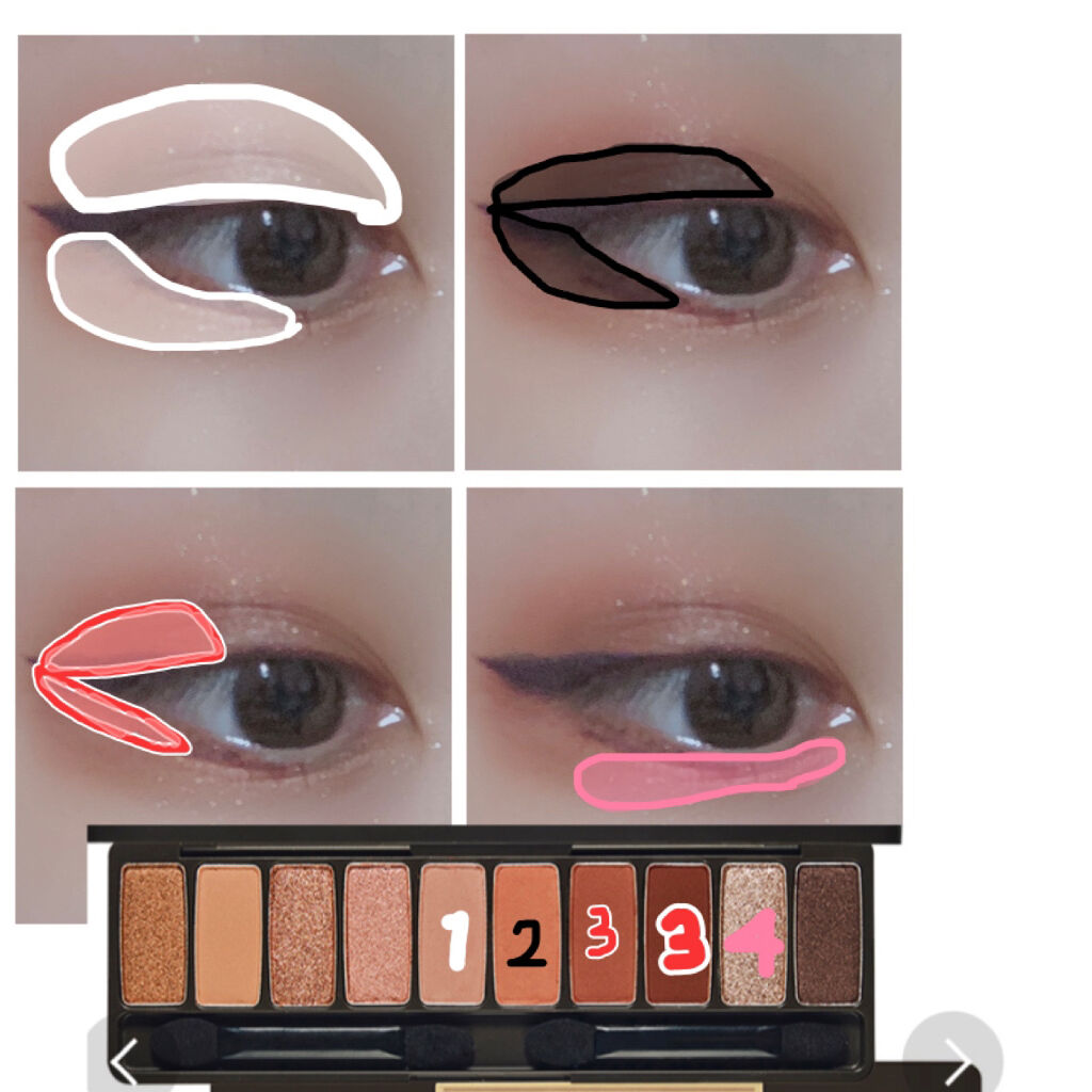 プレイカラー アイシャドウ/ETUDE/アイシャドウパレットを使ったクチコミ（2枚目）