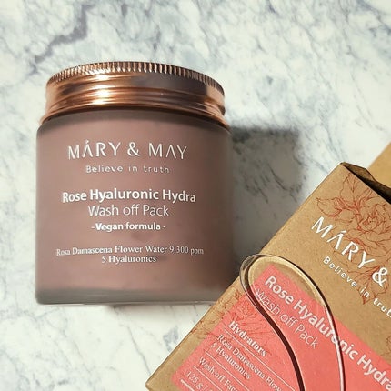 ローズヒアルロニックハイドラウォッシュオフパック/MARY&MAY/洗い流すパック・マスクを使ったクチコミ(7枚目)