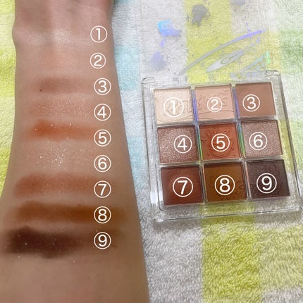 クォーツ 9色アイシャドウパレット(ドリームランドアイシャドウ)/ZEESEA/アイシャドウパレットを使ったクチコミ(6枚目)