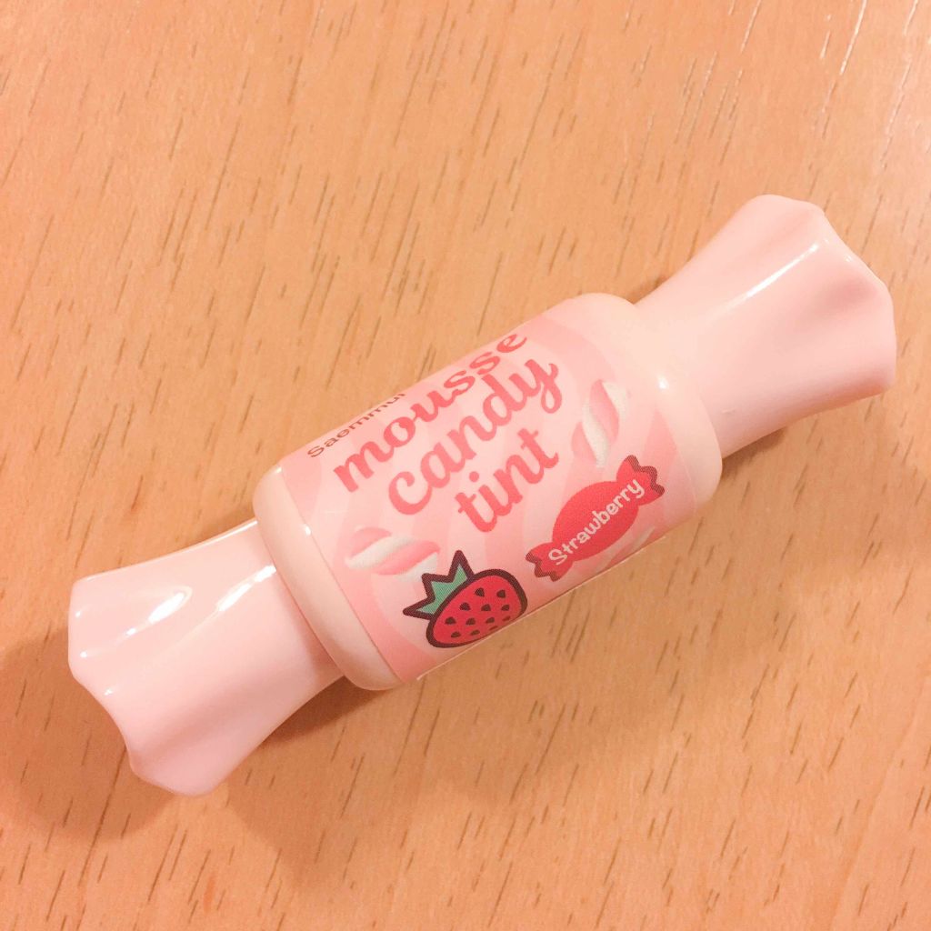 ムース キャンディー ティント 02ストロベリームース/the SAEM/リップティントを使ったクチコミ（1枚目）