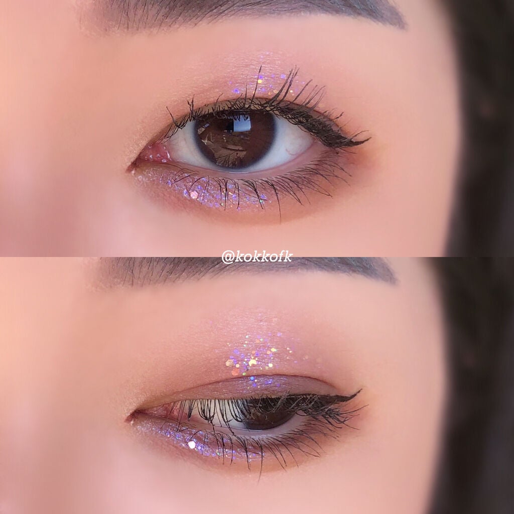 リキッド グリッター シャドウ/rom&nd/グリッターを使ったクチコミ(1枚目)